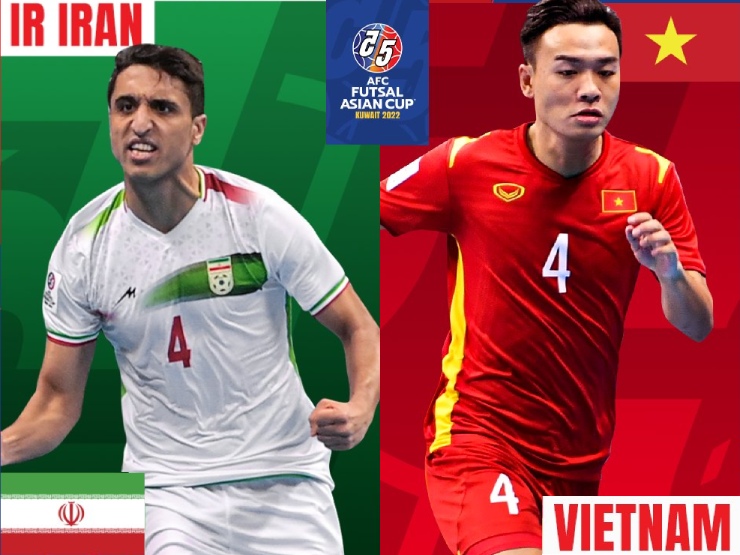 Việt Nam chạm trán "ông vua futsal châu Á" Iran ở tứ kết