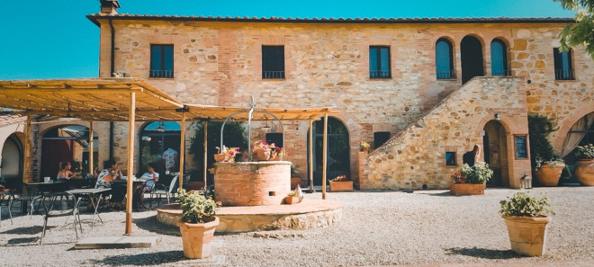 Farmstay ở Pienza.