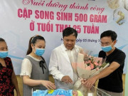 Sức khỏe đời sống - Hành trình kì diệu cứu sống cặp song sinh nặng 500gram hiếm gặp