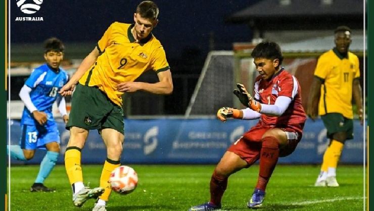 U17 Australia (áo vàng) thắng tới 23-0!