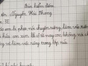 Giáo dục - du học - Cậu bé lớp 3 viết bản kiểm điểm vì nói chuyện riêng, xem tới chữ ký phụ huynh ai cũng bật cười