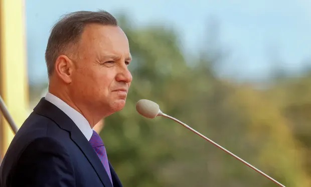 Tổng thống Ba Lan Andrzej Duda cho biết đã trao đổi với Mỹ về việc triển khai vũ khí hạt nhân ở nước này. Ảnh: EPA