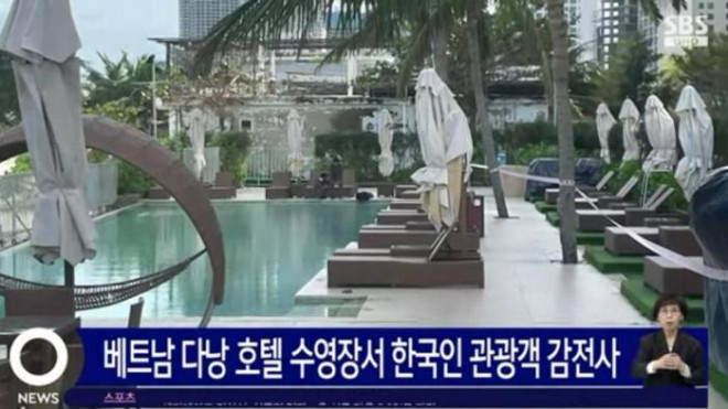 Thông tin nữ du khách Hàn Quốc tử vong do bị điện giật được đăng tải trên Đài SBS Hàn Quốc