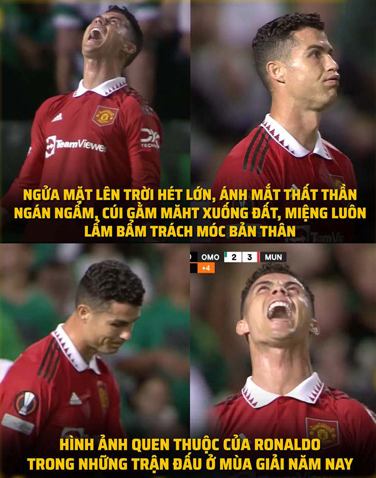 Dấu hiệu tuổi tác đang ảnh hưởng rõ ràng lên phong độ của Ronaldo.