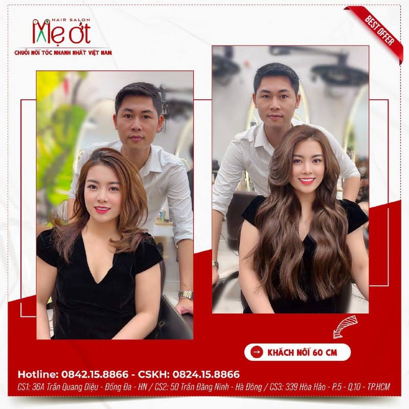 Mẹ Ớt - chuỗi nối tóc chất lượng tại Việt Nam