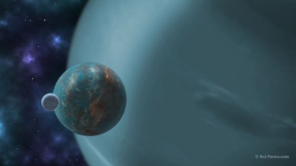 Ảnh mô tả về một bản sao Trái Đất có thể có sinh vật sống - Ảnh: SCI-NEWS
