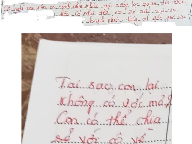 Học sinh làm Văn viết về lý do không có ước mơ, cô giáo để lại lời phê khiến người đọc ”tan chảy”