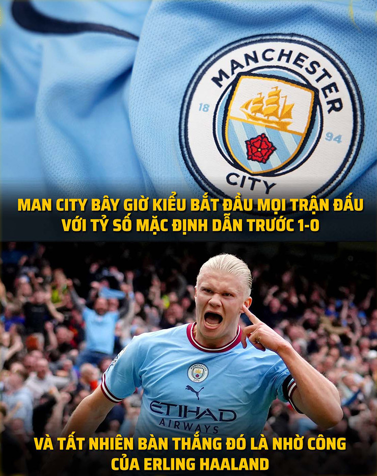 Mọi trận đấu của Man City đều có dấu ấn của Haaland.