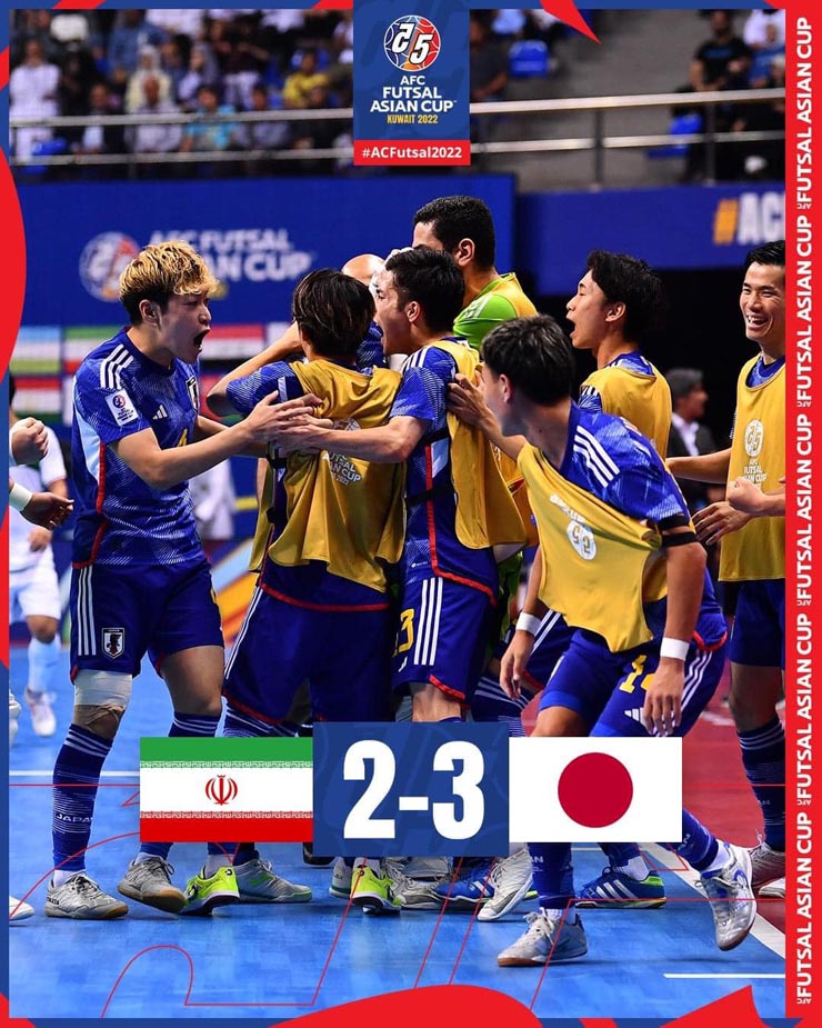 Nhật Bản hạ Iran ở chung kết futsal châu Á