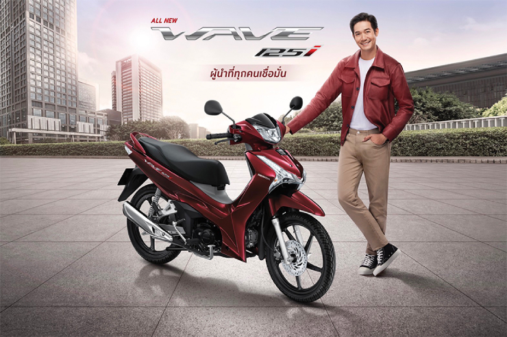 Honda Wave 125i hoàn toàn mới có phong cách thể thao với khung gầm mới, nhìn trẻ trung, rất cuốn hút.&nbsp;
