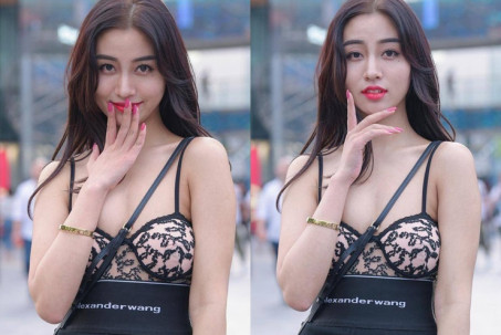 Người đẹp Trung Quốc công khai diện nội y xuống phố: Nên hay không?