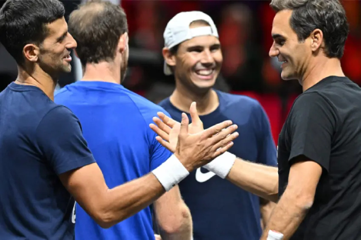 Djokovic Eurosport tin tưởng Djokovic (trái) nhiều hơn Nadal (giữa) và Federer (phải)