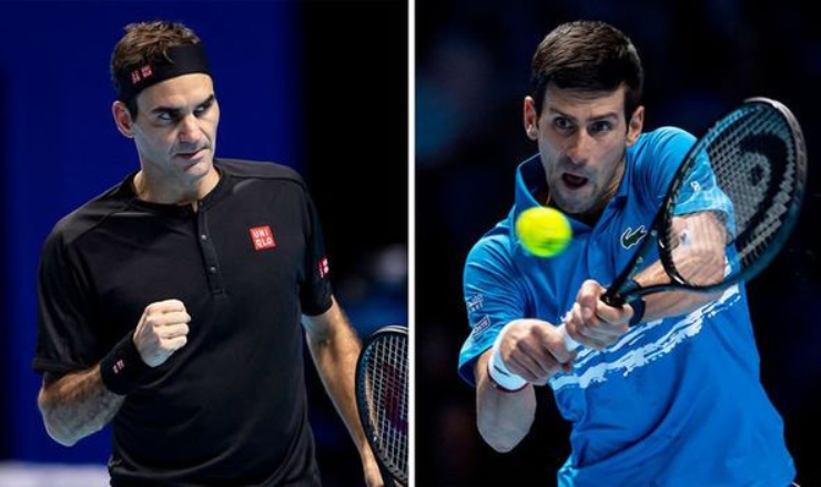 Djokovic san bằng kỳ tích Federer (trái) làm được vào năm 2010