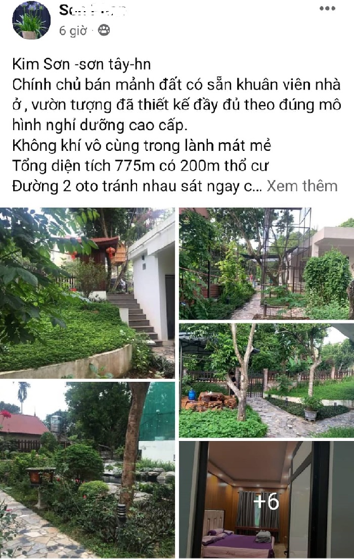 Loạt thông tin bán trang trại - nghỉ dưỡng, homestay được rao bán trong thời gian gần đây