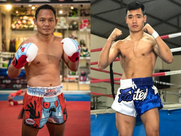 Saenchai (trái) sẽ tiếp đón Doãn Long (phải) vào ngày 16/10 tại Thái Lan