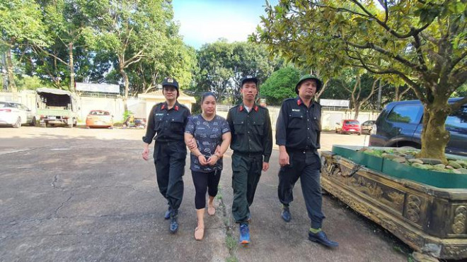 Đối tượng Nguyễn Thị Hương Giang bị bắt giữ
