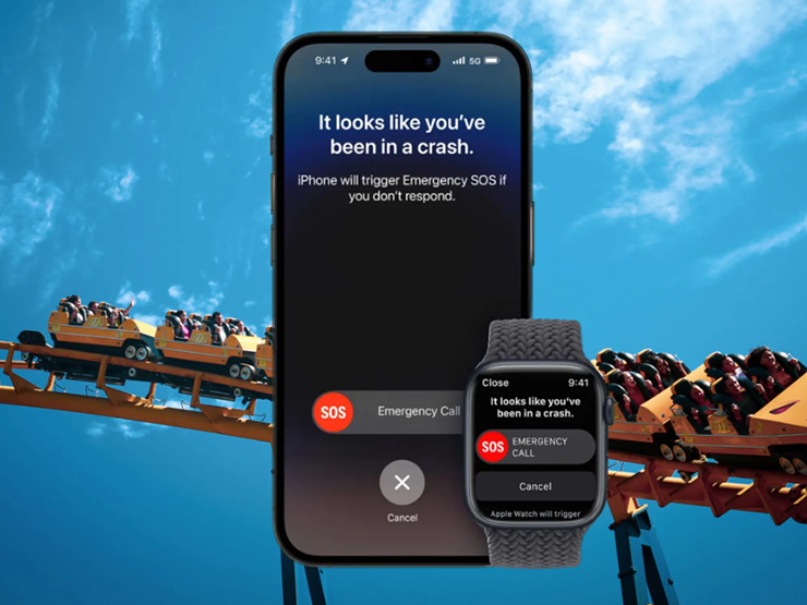 iPhone 14 Pro tự kích hoạt chế độ khẩn cấp khi…chơi tàu lượn