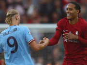 Bóng đá - Haaland đấu Liverpool 3 trận mới ghi 1 bàn, Van Dijk tuyên bố không ngán