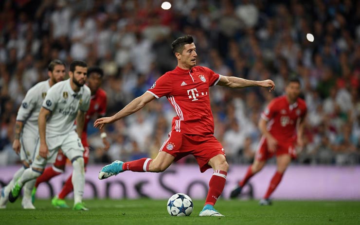 Lewandowski không có thành tích ghi bàn tốt khi làm khách ở sân Santiago Bernabeu