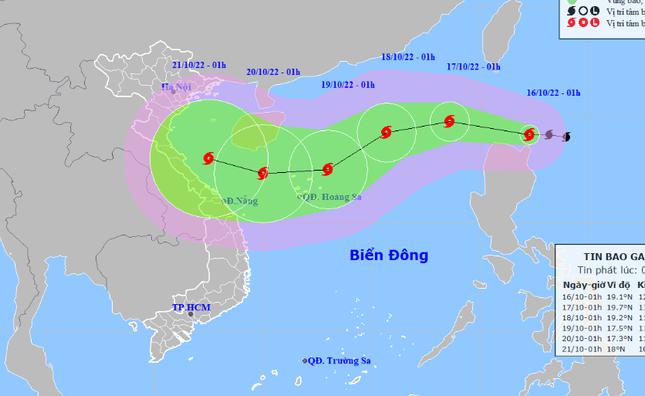 Dự báo đường đi của bão NESAT