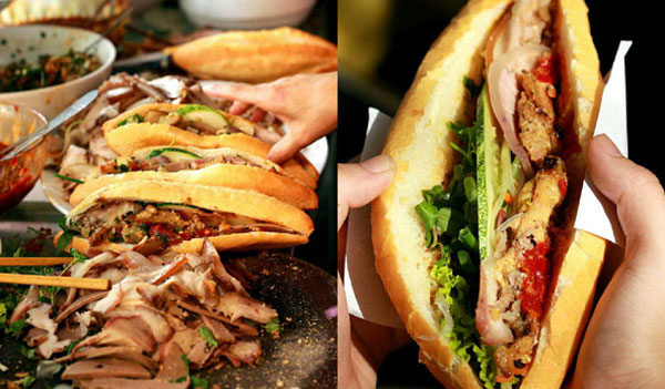 Bánh mì miền Trung khá nhỏ, đặc ruột và đặc biệt thơm ngon nhờ phần nước sốt