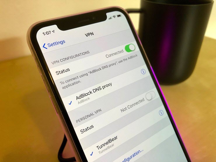 Apple dường như không thích kết nối bảo mật của các đường truyền VPN.