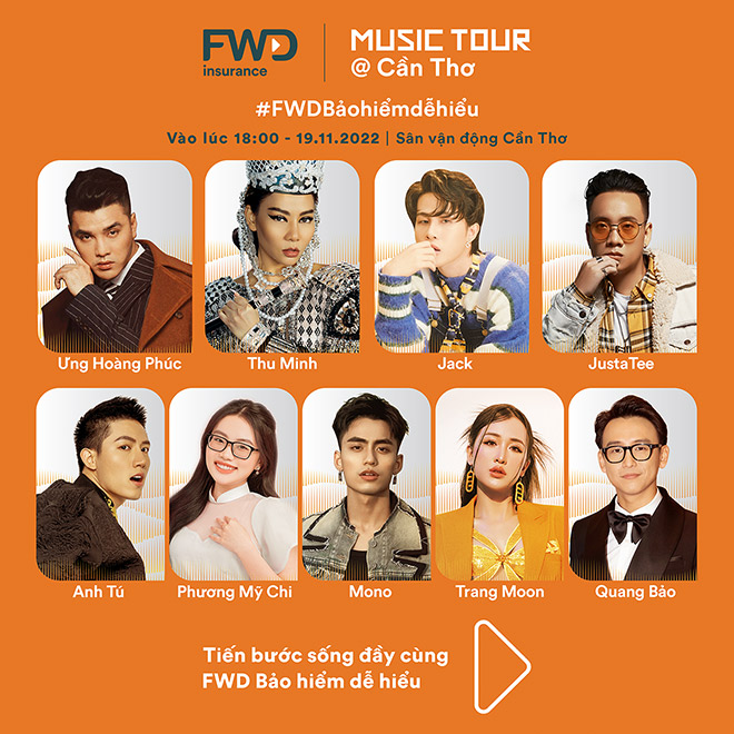 Hành trình âm nhạc FWD Music Tour sắp đổ bộ Cần Thơ - 1