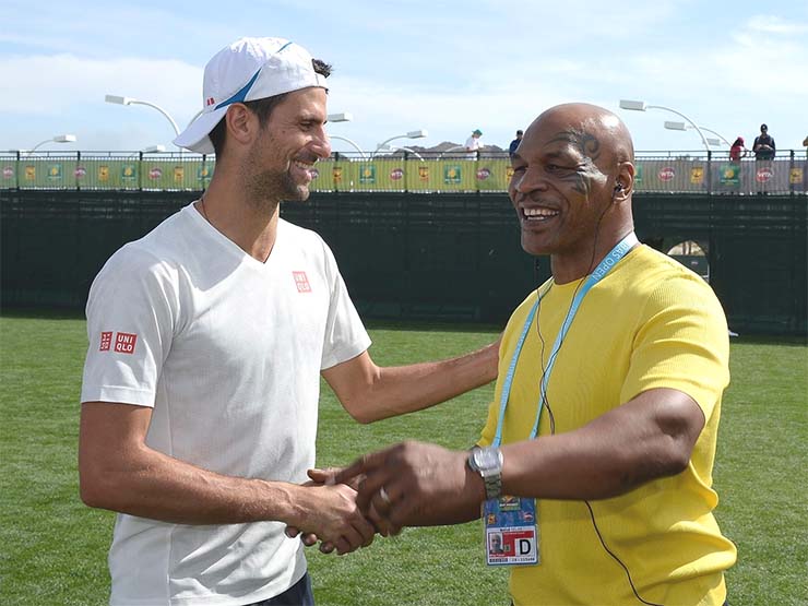 Djokovic được Mike Tyson khen là chiến binh thực thụ