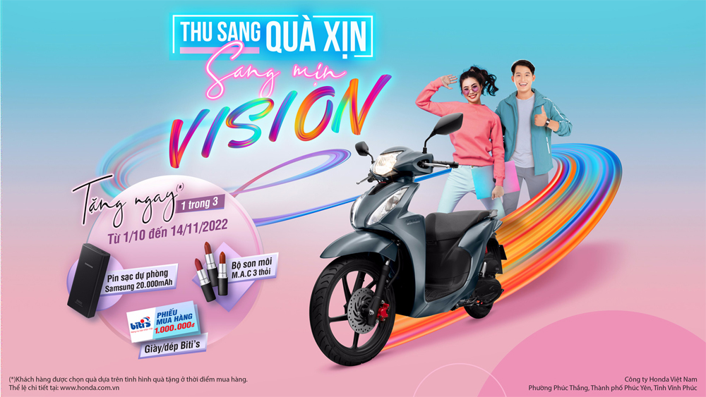 Chương trình được áp dụng tại tất cả các cửa hàng bán xe máy và dịch vụ do Honda ủy nhiệm (HEAD) trên toàn quốc.