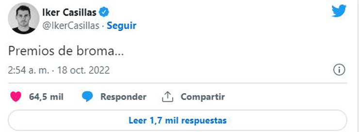 Huyền thoại Real Madrid Iker Casilas gọi danh hiệu mà Man City vừa nhận là "Trò đùa giải thưởng"