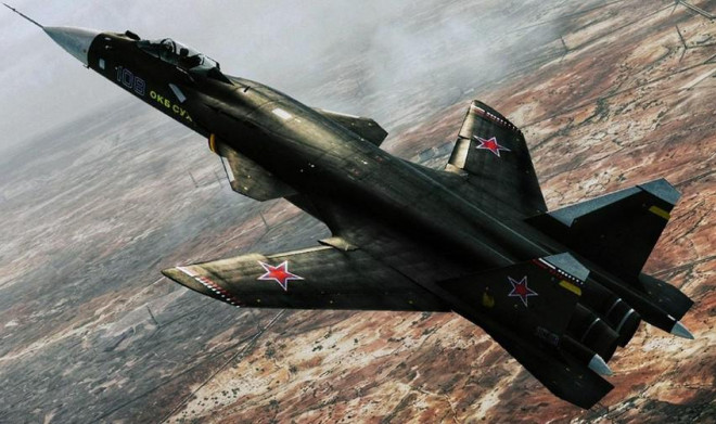 Bản vẽ mẫu Su-47. Ảnh: The EurAsian Times