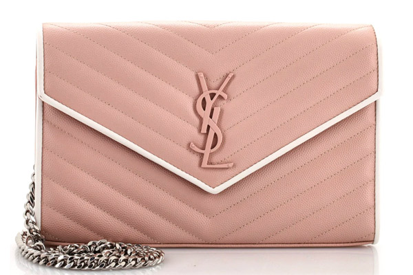 Saint Laurent Classic Monogram Wallet on Chain