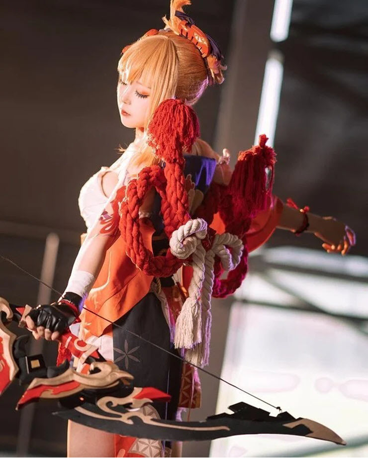 Cosplay nhân vật Yoimiya của game Genshin Impact, hot girl Trung Quốc “đốn tim” game thủ - 10