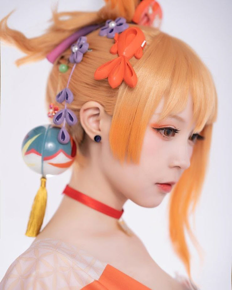 Cosplay nhân vật Yoimiya của game Genshin Impact, hot girl Trung Quốc “đốn tim” game thủ - 4