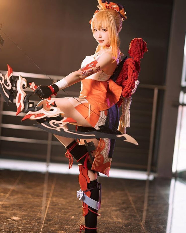 Cosplay nhân vật Yoimiya của game Genshin Impact, hot girl Trung Quốc “đốn tim” game thủ - 8