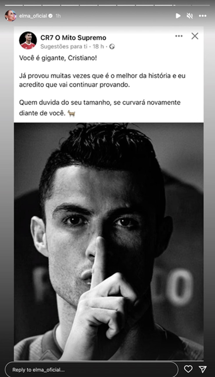 Elma Aveiro, chị thứ hai của Ronaldo bênh em trai và chỉ trích HLV Ten Hag