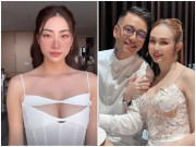 Đời sống Showbiz - Đám cưới Đỗ Mỹ Linh: Vợ Tuấn Hưng, người đẹp quê Cao Bằng mặc váy xẻ táo bạo gây chú ý