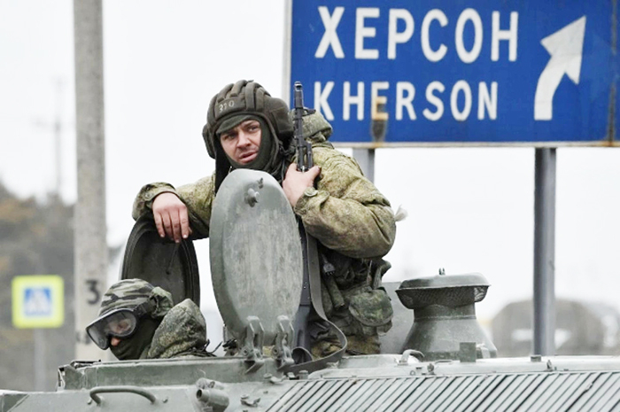 Binh lính Nga tại Kherson trong giai đoạn đầu của "chiến dịch quân sự đặc biệt". Ảnh: RIA Novosti