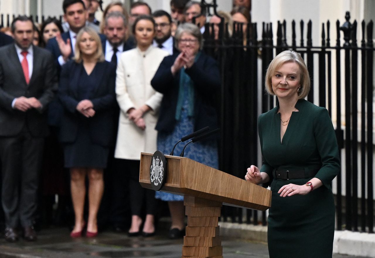 Bà Liz Truss có bài phát biểu cuối với cương vị là Thủ tướng Anh.