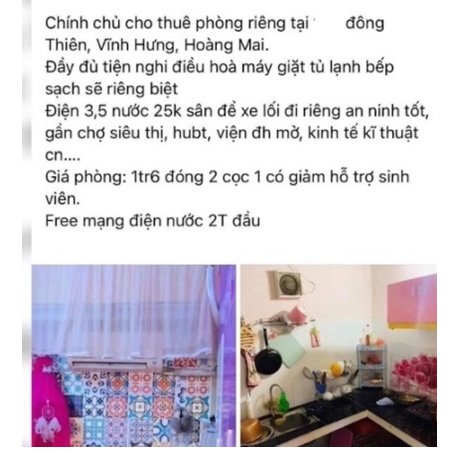 Hà Nội: Cảnh báo thủ đoạn lừa đảo khi thuê phòng trọ - 1