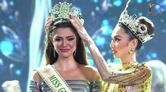 Vẻ đẹp nóng bỏng lai 2 dòng máu của tân Hoa hậu Hoà bình quốc tế 2022 - 1