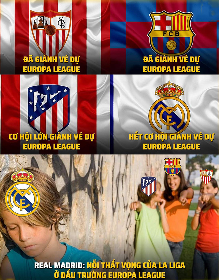 Real Madrid cô đơn khi các đại diện La Liga bỏ C1 xuống C2.