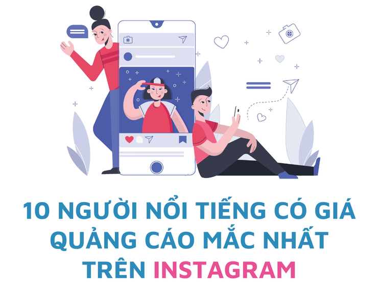 10 người nổi tiếng có giá quảng cáo mắc nhất trên Instagram