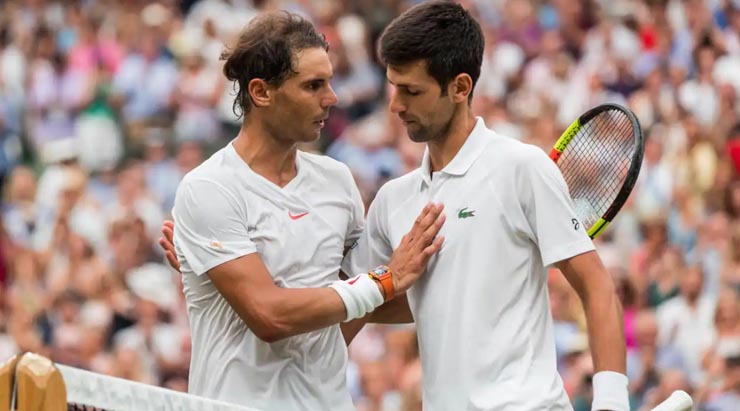 Djokovic (phải) muốn đối đầu Nadal ở Paris Masters