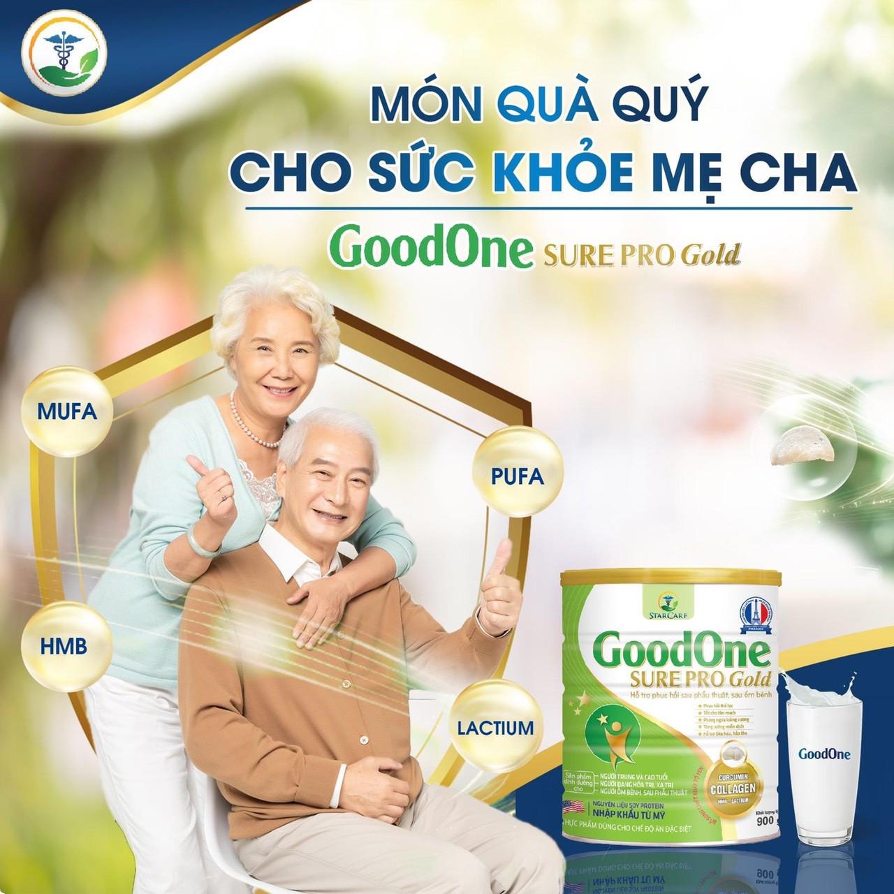 GoodOne Sure Pro Gold – Món quà sức khỏe cho người già từ nguồn dinh dưỡng hàng đầu