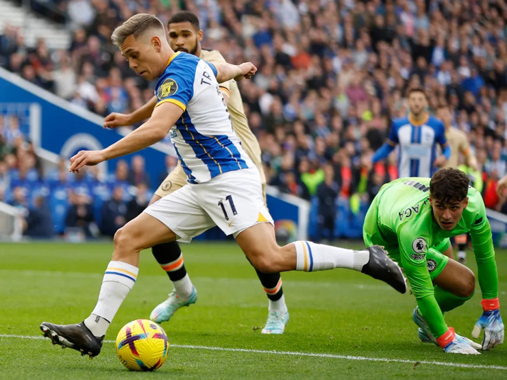 Video bóng đá Brighton - Chelsea: ”Địa chấn” 4 bàn, phòng ngự thảm họa (Ngoại hạng Anh)