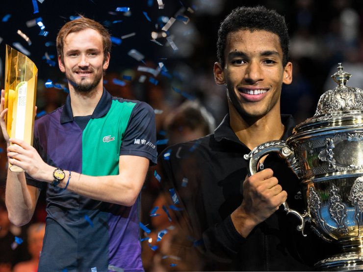 Nóng chung kết ATP 500: Medvedev vỡ òa đăng quang, Aliassime lập hat-trick danh hiệu