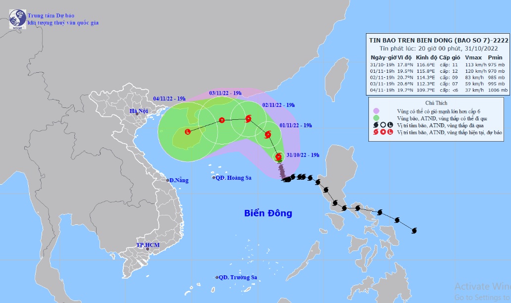 Bão số 7 còn mạnh lên, dừng cấp phép máy bay, tàu thuyền đi vào vùng nguy hiểm - 1