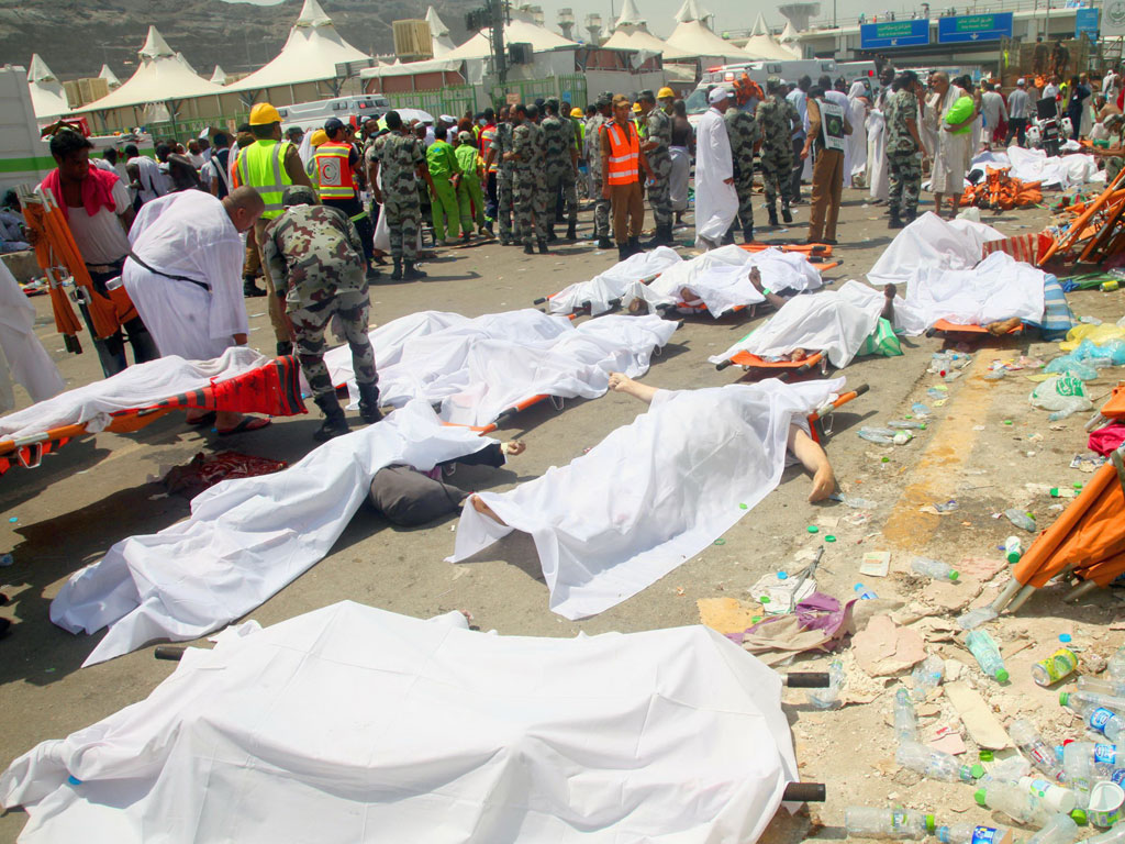 Nạn nhân trong vụ giẫm đạp ở Mecca năm 2015 (ảnh: CNN)