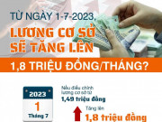 Tin tức trong ngày - Lương cơ sở tăng lên 1,8 triệu đồng/tháng: Thu nhập của công chức, viên chức sẽ thế nào?